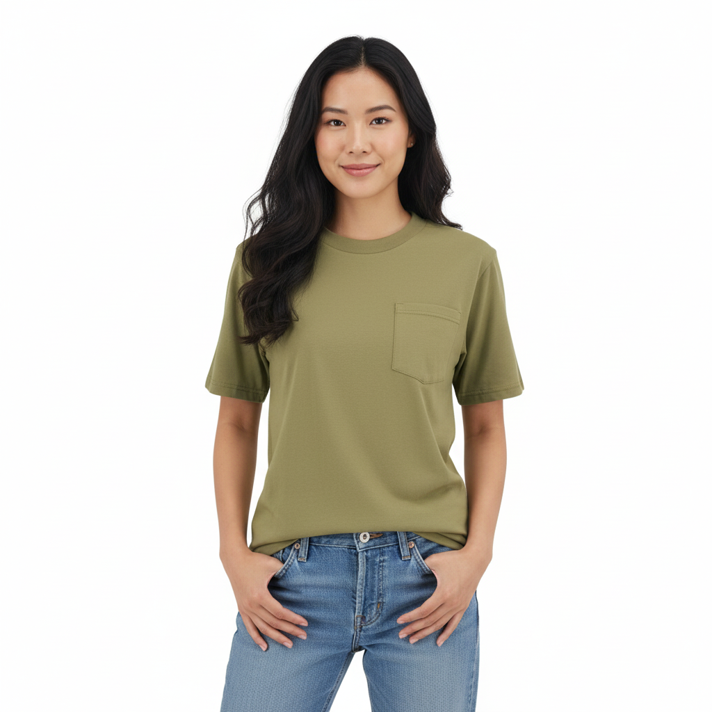 Premium quality adults regular fit T Shirts with pocket(2)