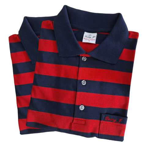 Luxury Adults Stripe Golfer with Pocket - Benny J