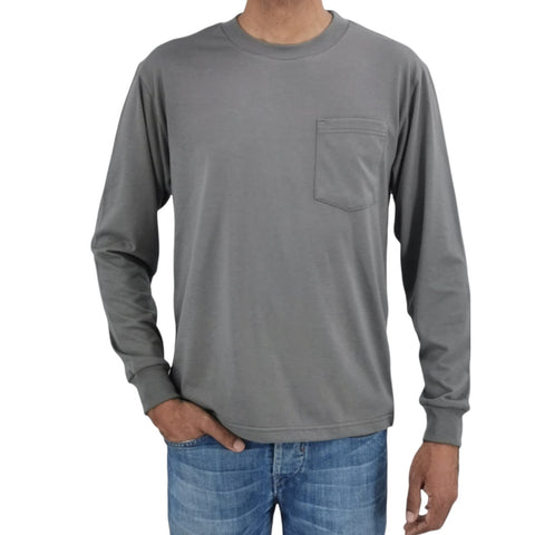 Premium Quality Adults Long Sleeve  Pocket T- Shirt (1) - Benny J