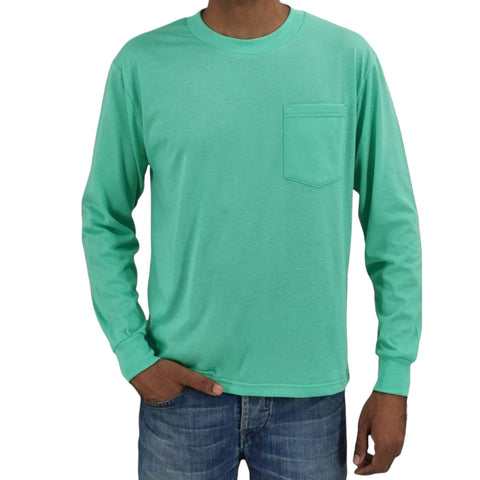 Premium Quality Adults Long Sleeve  Pocket T- Shirt (1) - Benny J