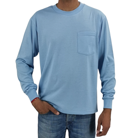 Premium Quality Adults Long Sleeve  Pocket T- Shirt (1) - Benny J
