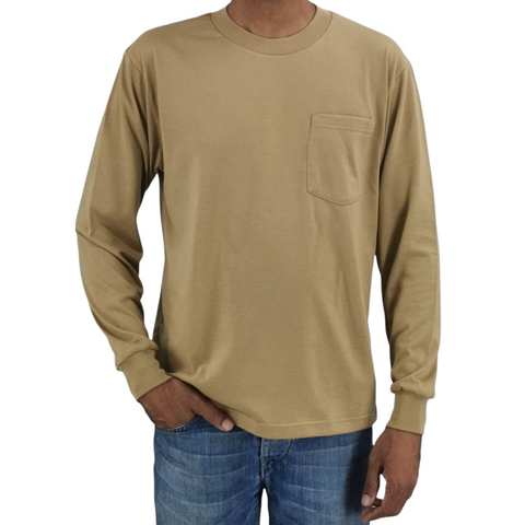 Premium Quality Adults Long Sleeve T -Shirt with Pocket(2) - Benny J